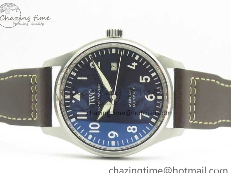 MIROTIME 0326 Mark XVIII Le Petit Prince IW327004 SS MKS 1:1 Best Edition Blue Dial On Leather Strap MIYOTA9015 V ComfortFit 7217